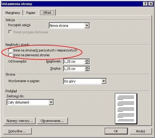 Jak skopiować całą stronę w Wordzie bez straty nagłówków i stopek