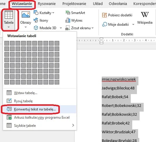 Jak obrócić tabelę w Wordzie o 90 stopni i uniknąć problemów z formatowaniem