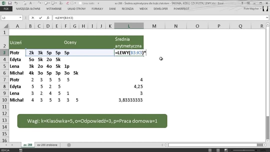 Jak obliczyć średnią arytmetyczną w Excelu bez zbędnych błędów