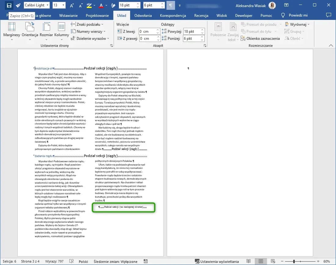 Jak podzielić stronę na pół w Wordzie i poprawić organizację dokumentu